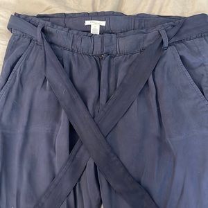 Women’s Navy Paper Ritual Paper Bag Pants